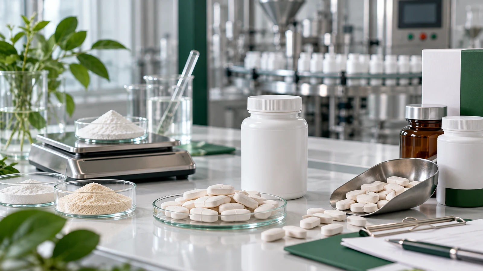 Magnesium glycinate tablet manufacturing and formulation