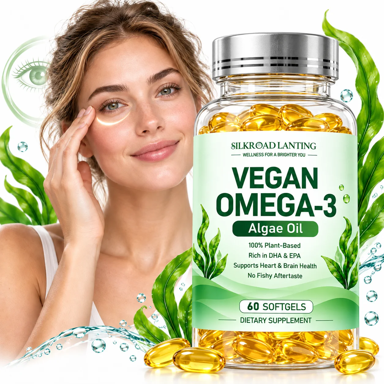 Vegan Omega-3 Algae Oil Softgels