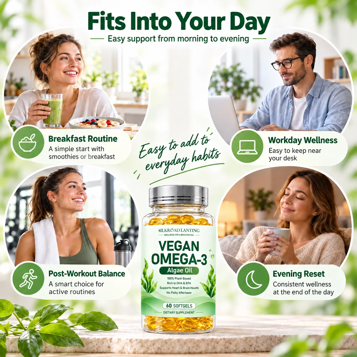 Vegan Omega-3 Algae Oil Softgels product image 5