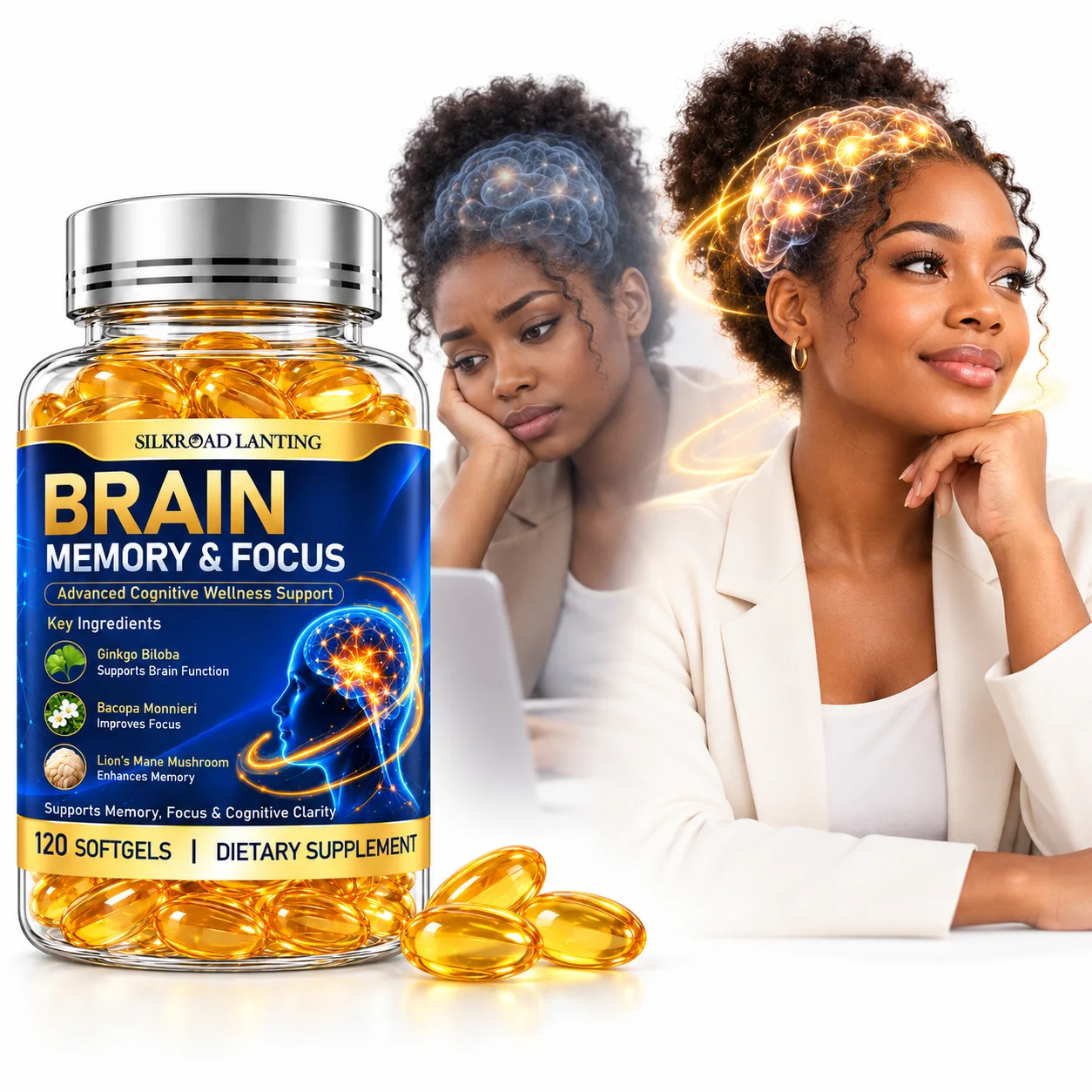 Brain Memory & Focus Softgels