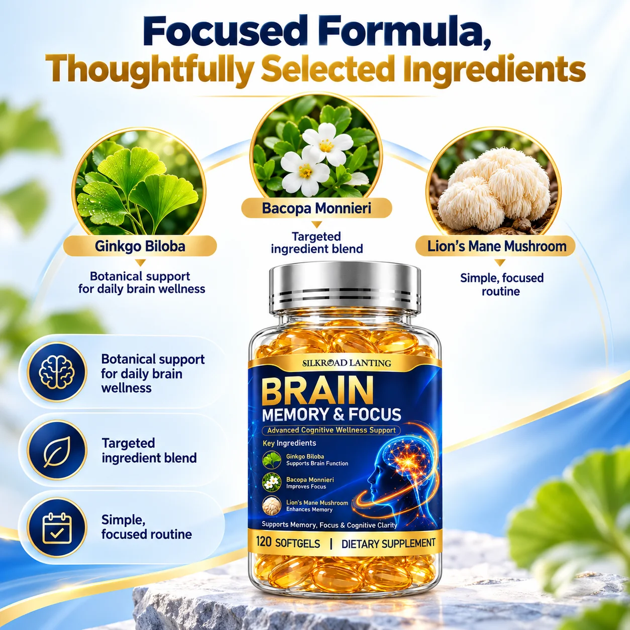 Brain Memory & Focus Softgels product image 2