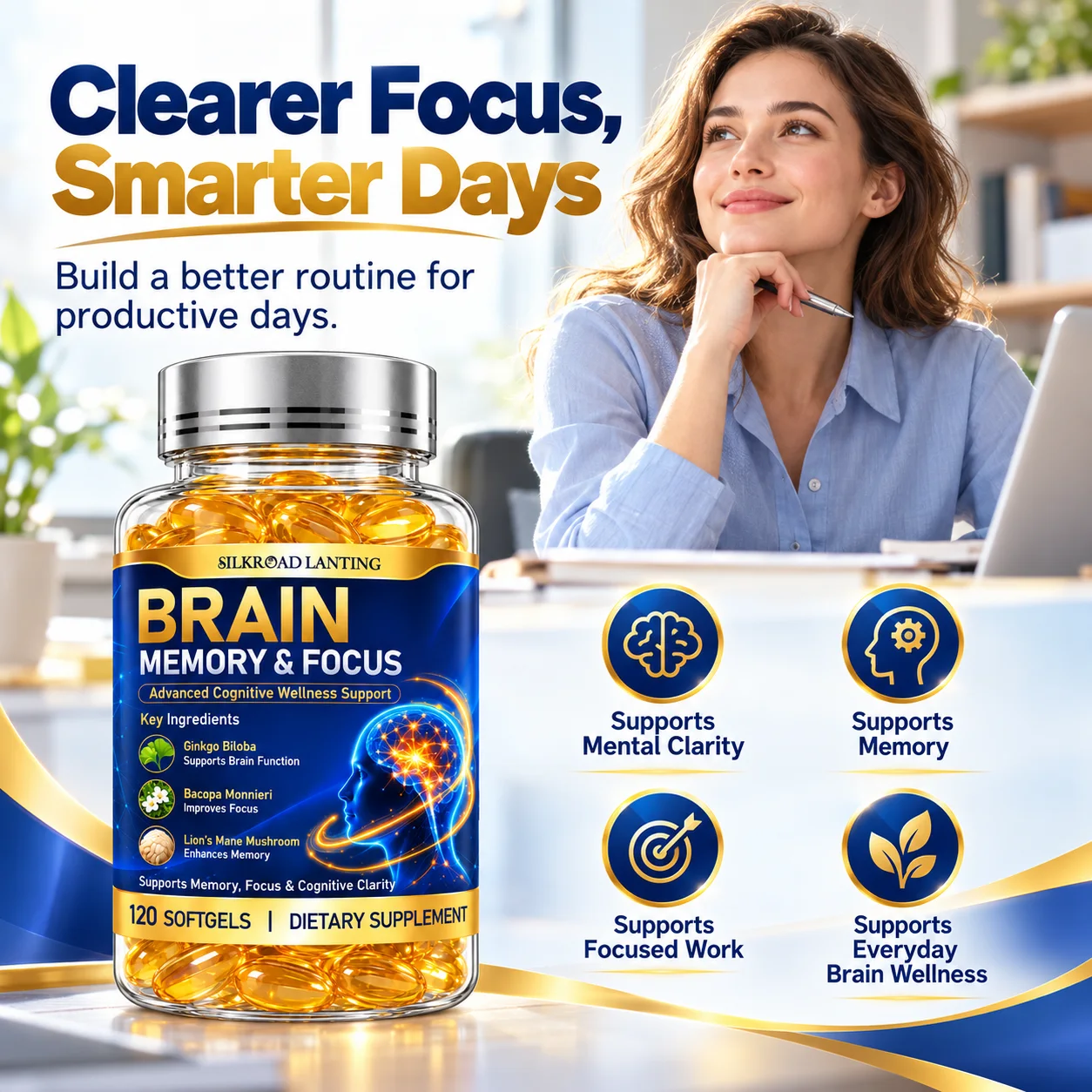 Brain Memory & Focus Softgels product image 4