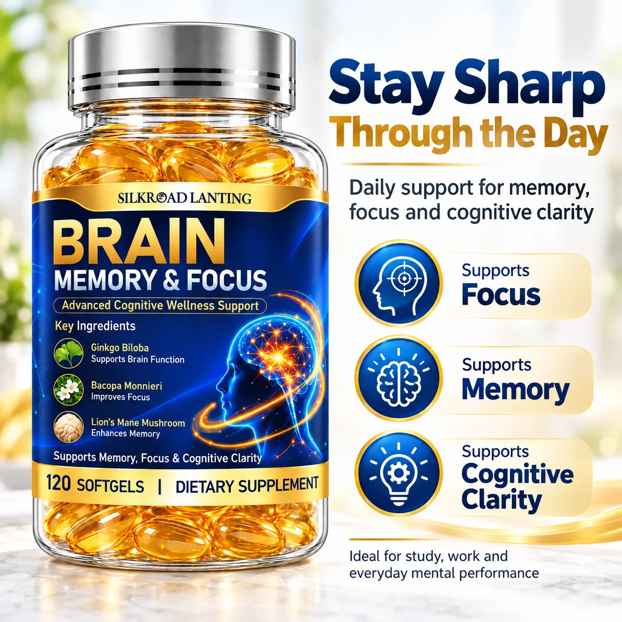Brain Memory & Focus Softgels product image 5