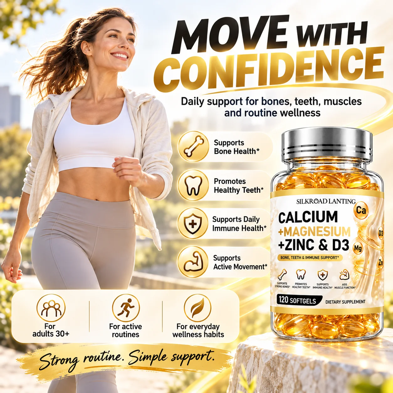 Calcium Magnesium Zinc & Vitamin D3 Softgels product image 6