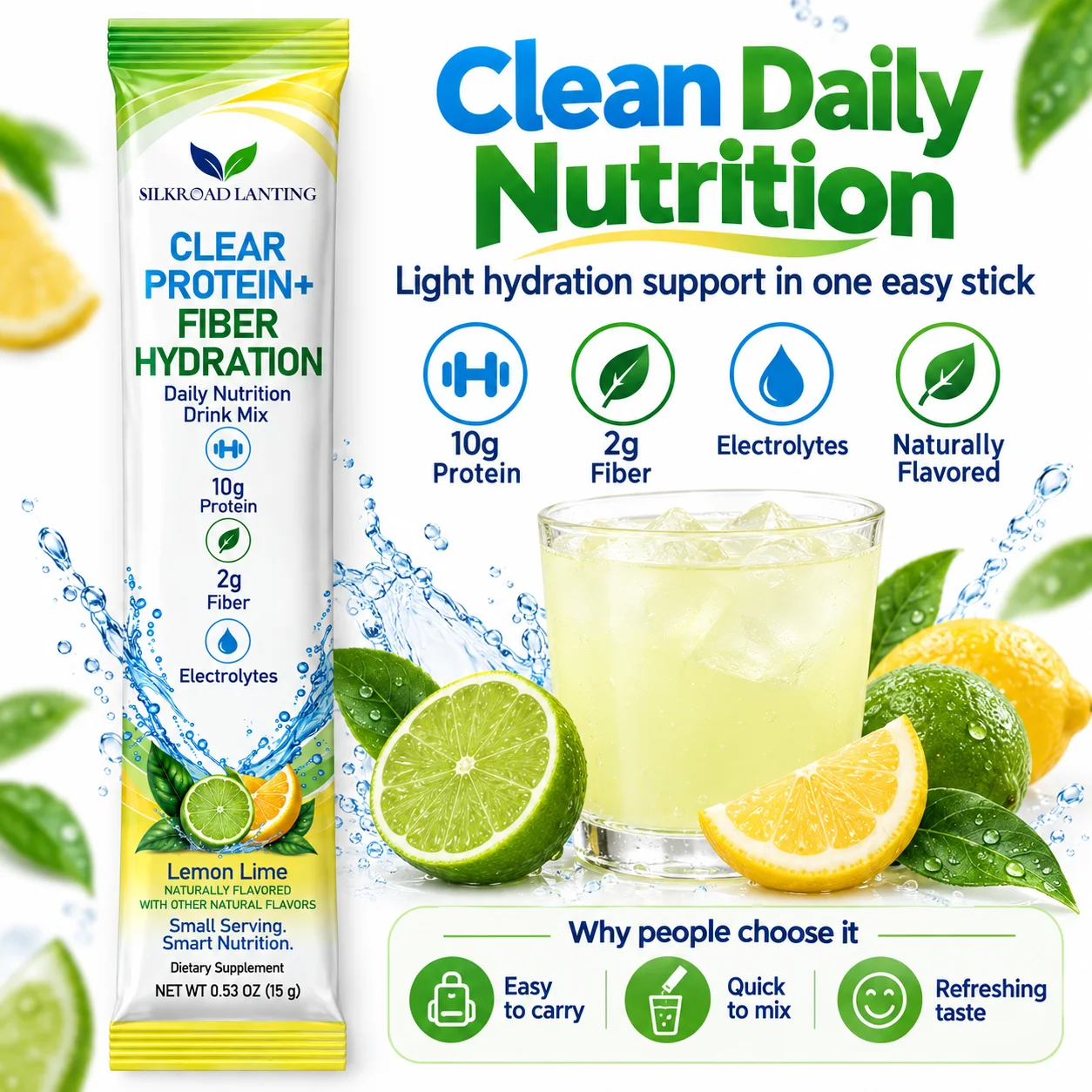 Clear Protein & Fiber Drink Mix product image 2
