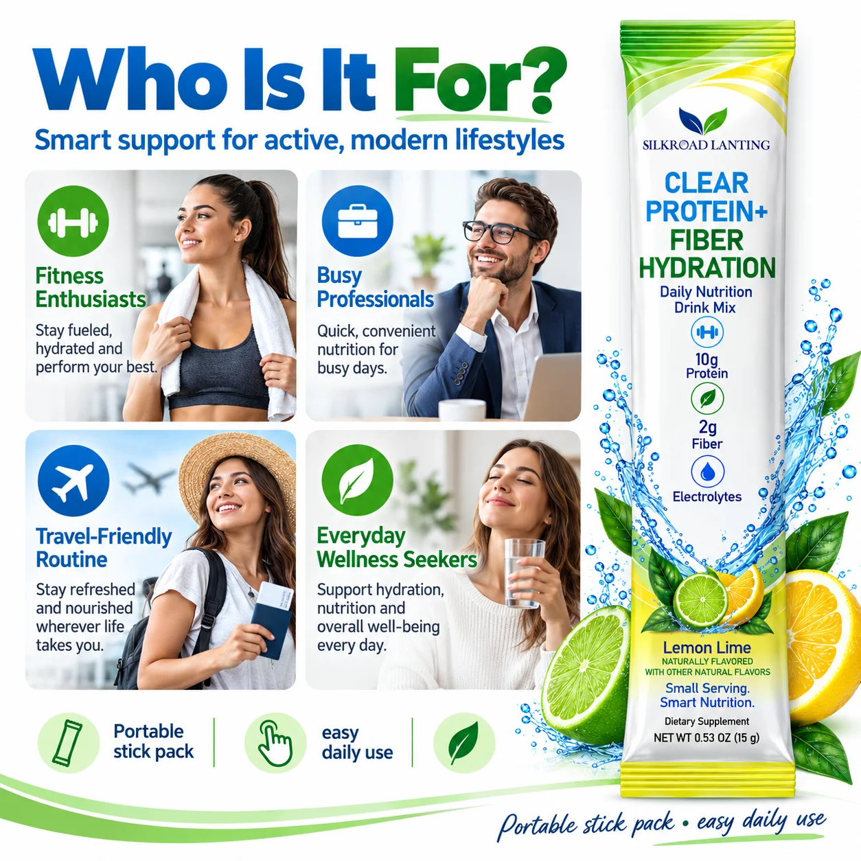 Clear Protein & Fiber Drink Mix product image 3