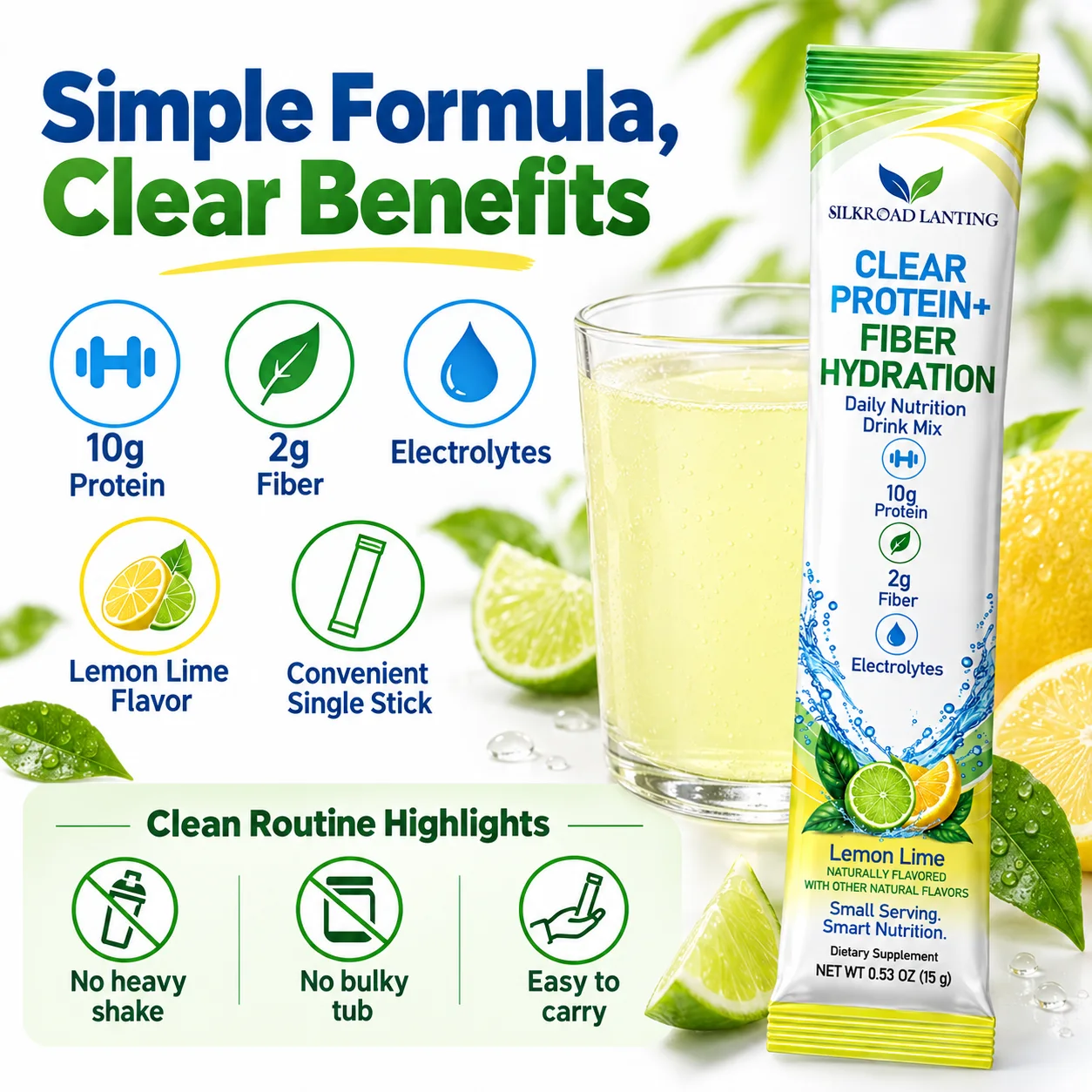 Clear Protein & Fiber Drink Mix product image 4