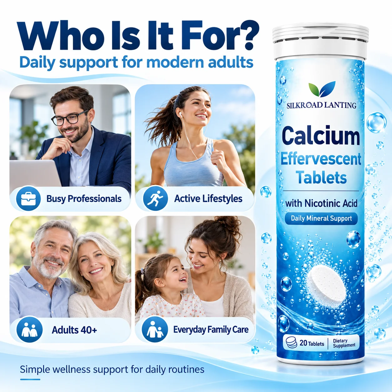 Calcium Effervescent Tablets with Nicotinic Acid product image 3