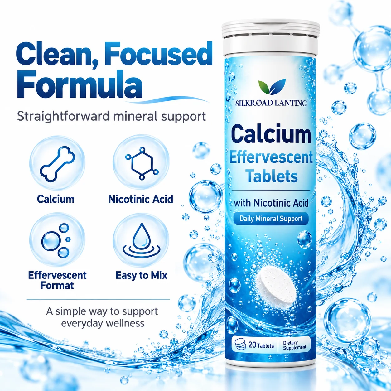 Calcium Effervescent Tablets with Nicotinic Acid product image 4