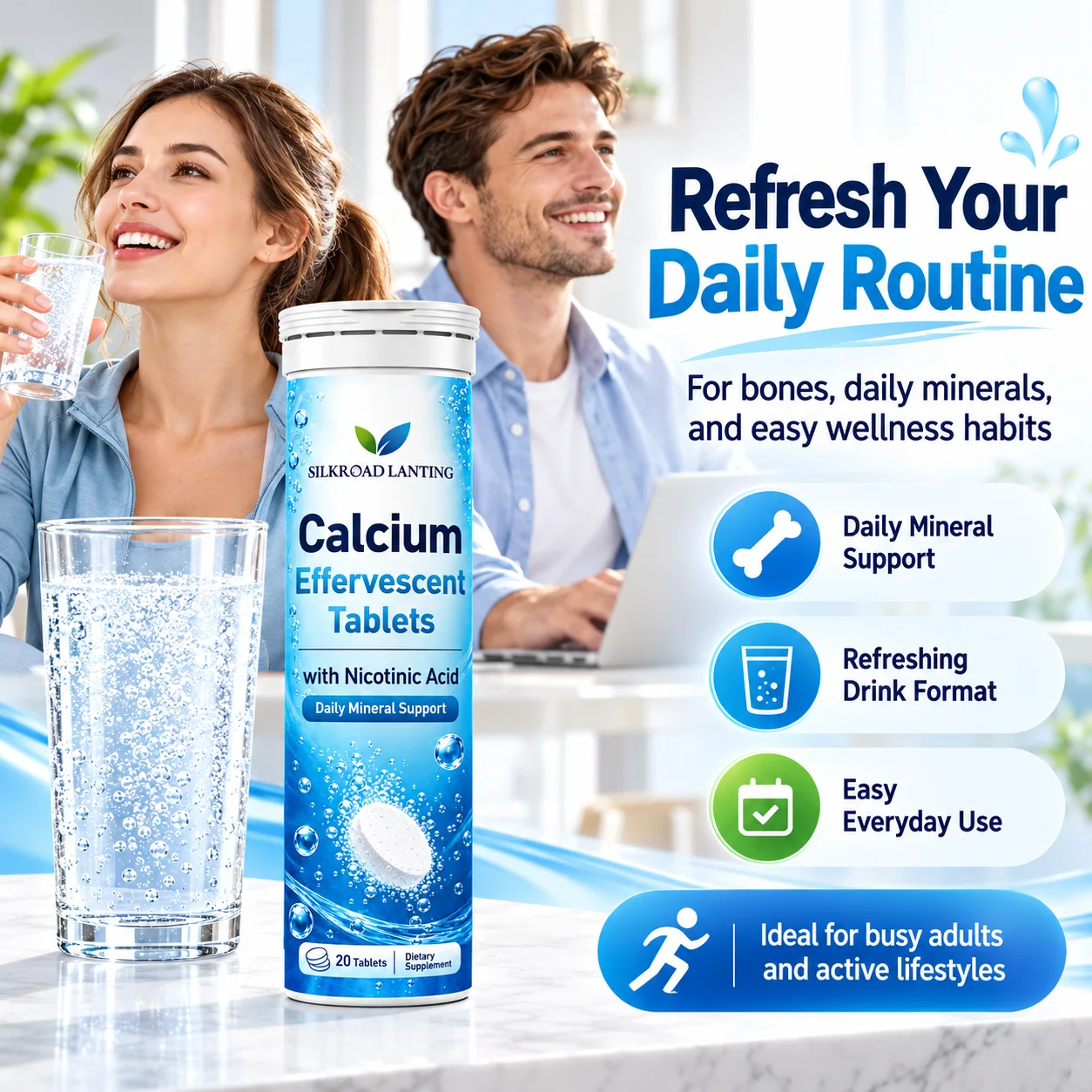 Calcium Effervescent Tablets with Nicotinic Acid product image 7