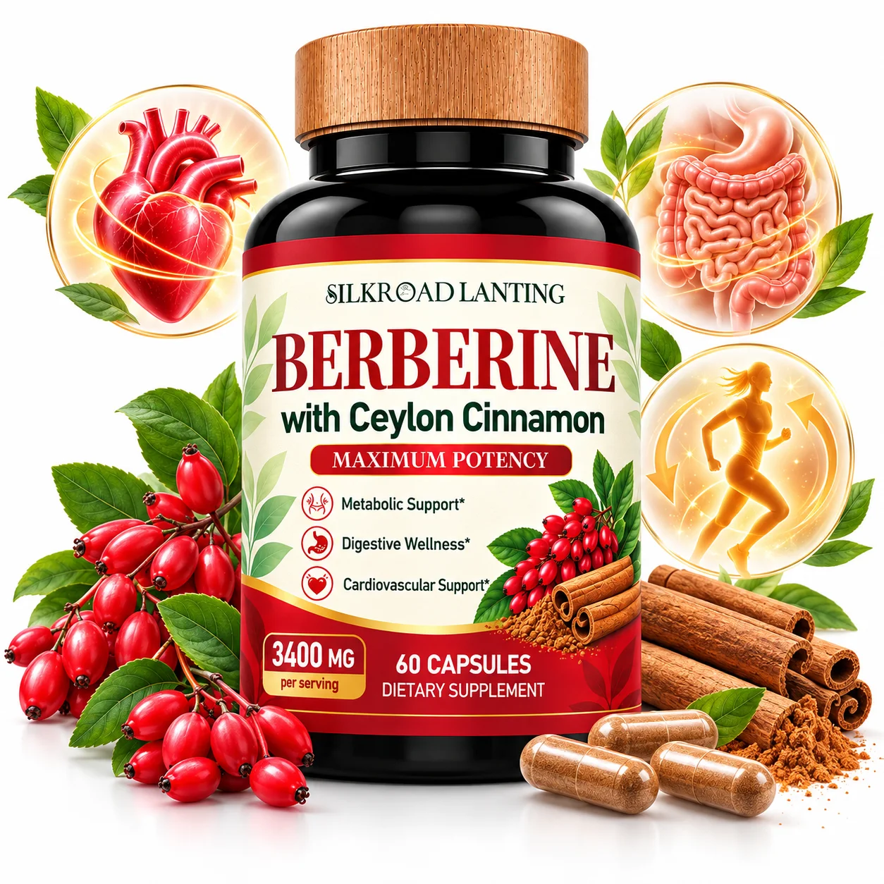 Berberine with Ceylon Cinnamon product image 1