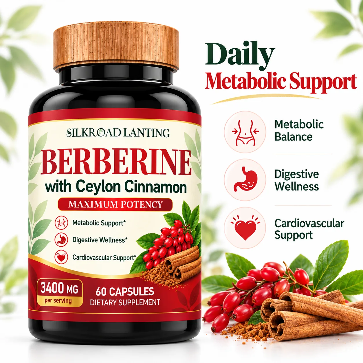 Berberine with Ceylon Cinnamon product image 2