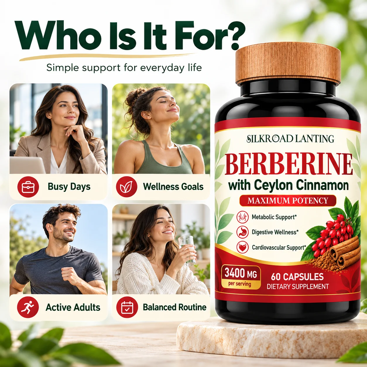 Berberine with Ceylon Cinnamon product image 3