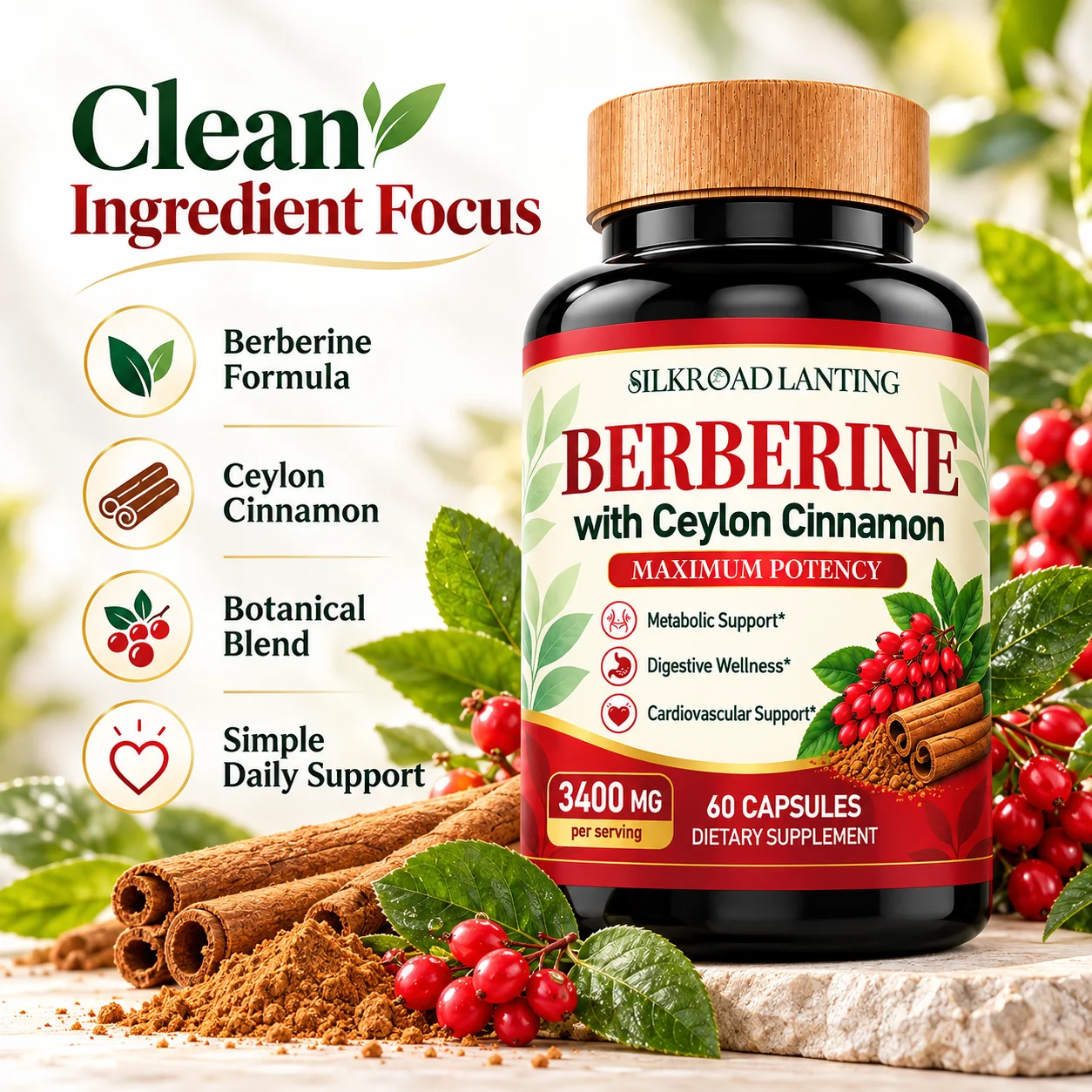 Berberine with Ceylon Cinnamon product image 4