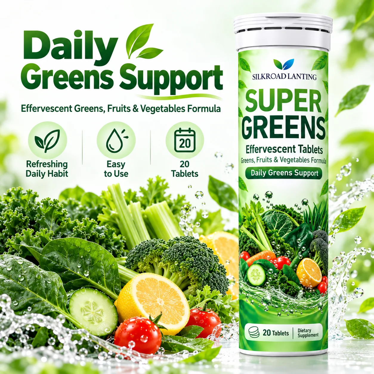 Super Greens Effervescent Tablets product image 2