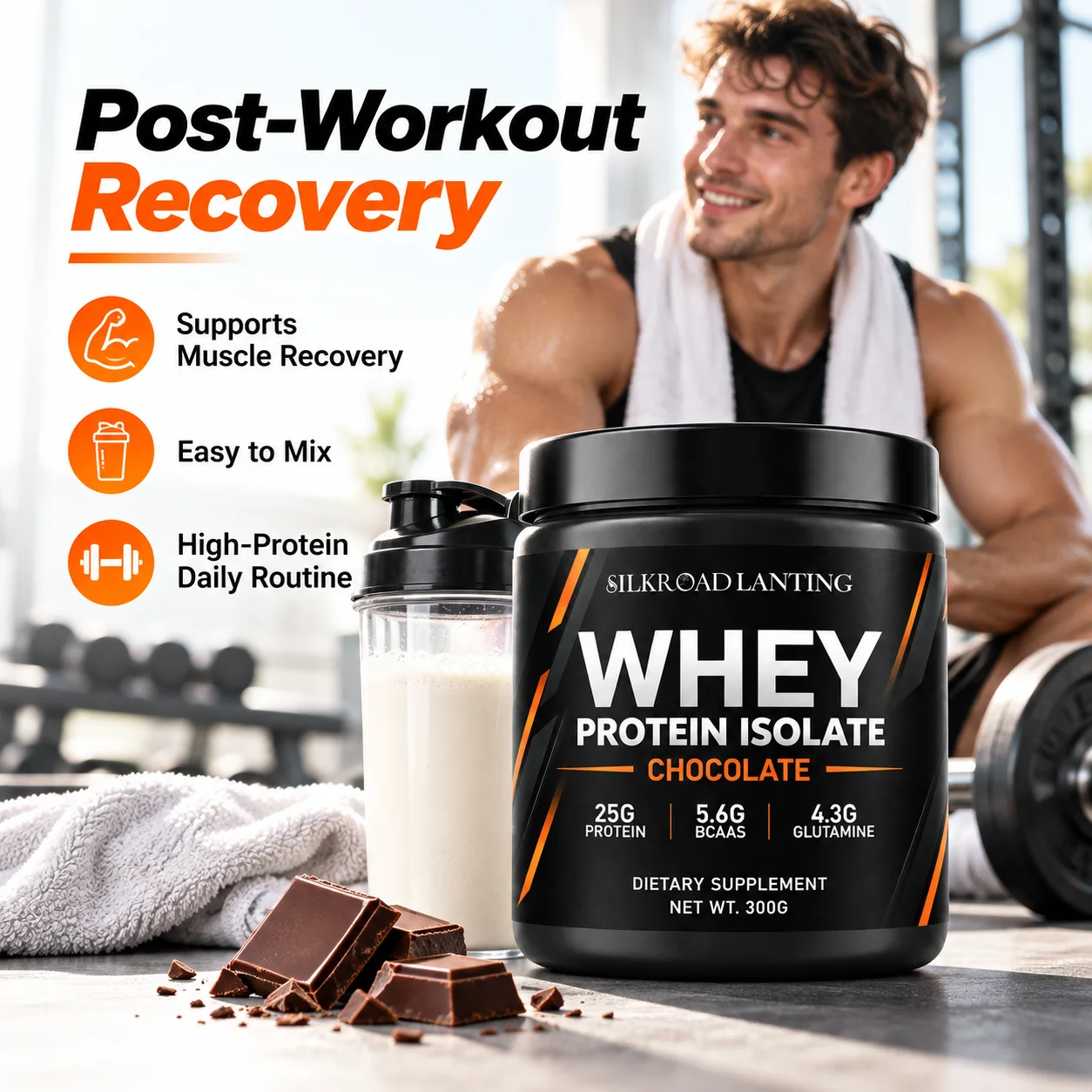 High-Quality Chocolate Whey Protein product image 3