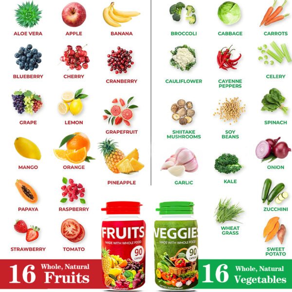 90pcs fruits and veggies Greens capsules - Image 4